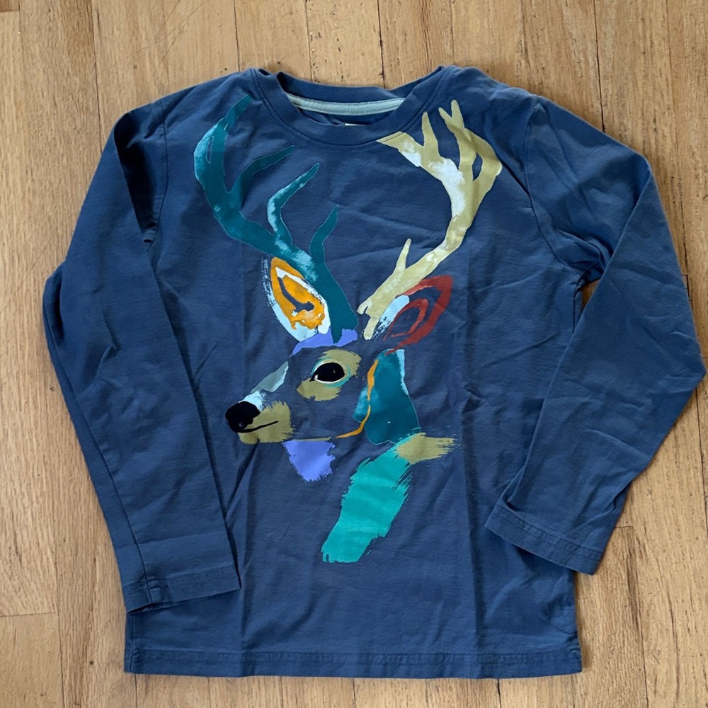 Tea Collection Long Sleeve Stag Tee Sz 8